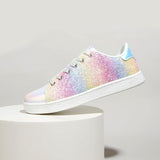 Xenia Sparkling Lace-Up Fashion Sneakers for Women - Stylish & Comfortable Ladies' Footwear