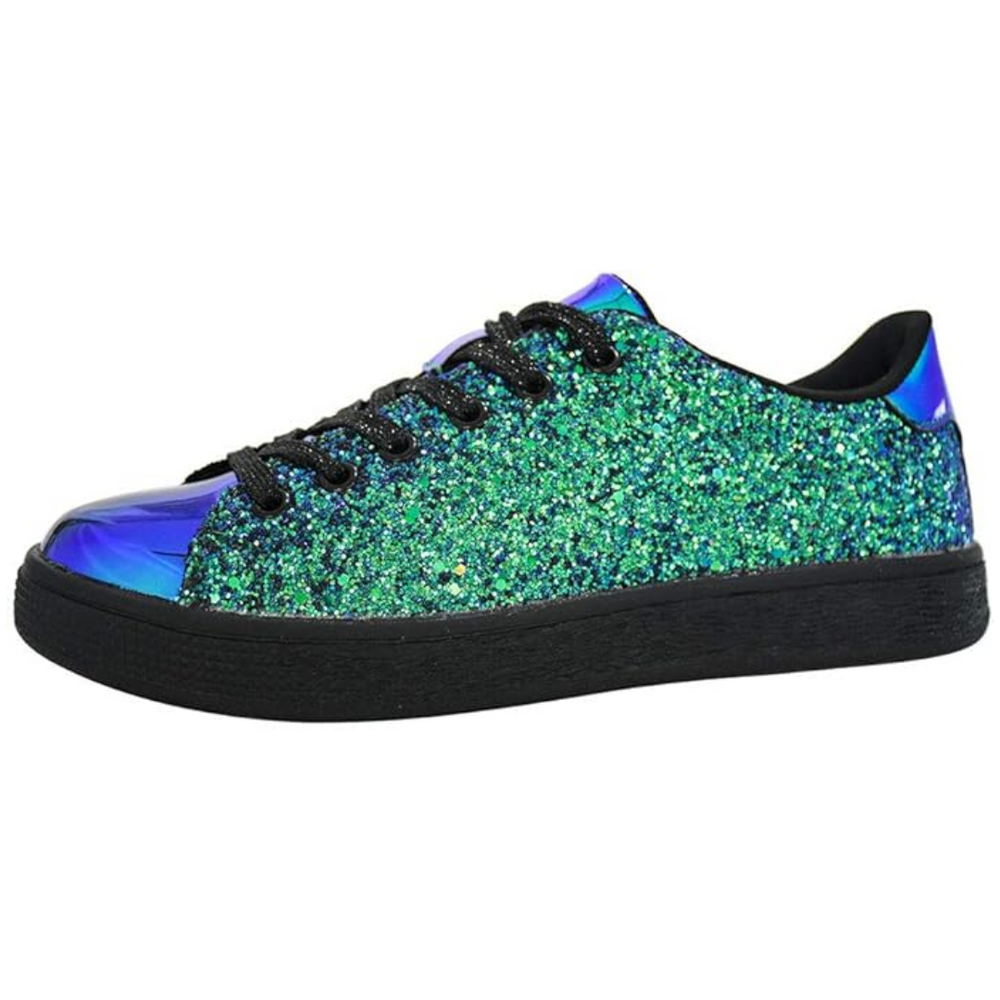 Xenia Sparkling Lace-Up Fashion Sneakers for Women - Stylish & Comfortable Ladies' Footwear