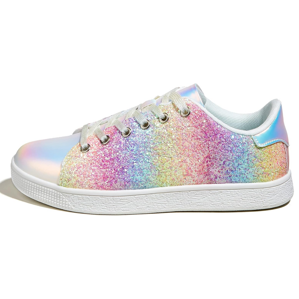Xenia Sparkling Lace-Up Fashion Sneakers for Women - Stylish & Comfortable Ladies' Footwear