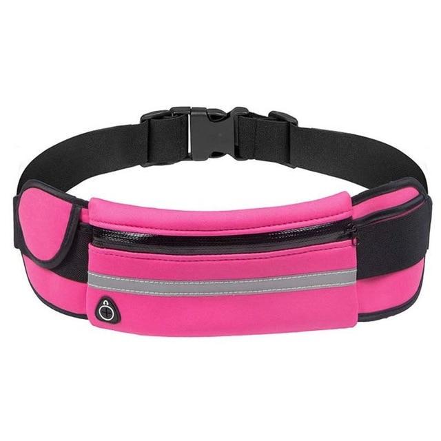 Lightweight Waterproof Fitness Waist Pack - Adjustable Running Belt for Active Lifestyle, Ideal for Jogging, Hiking, and Outdoor Activities