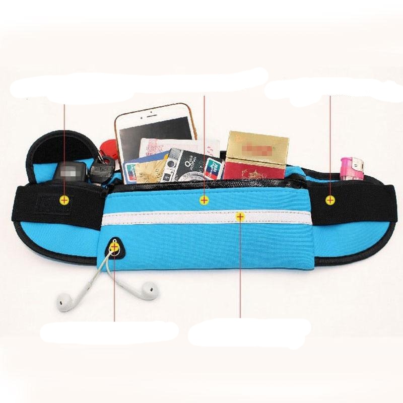 Lightweight Waterproof Fitness Waist Pack - Adjustable Running Belt for Active Lifestyle, Ideal for Jogging, Hiking, and Outdoor Activities