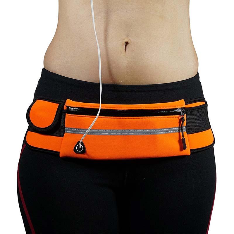 Lightweight Waterproof Fitness Waist Pack - Adjustable Running Belt for Active Lifestyle, Ideal for Jogging, Hiking, and Outdoor Activities