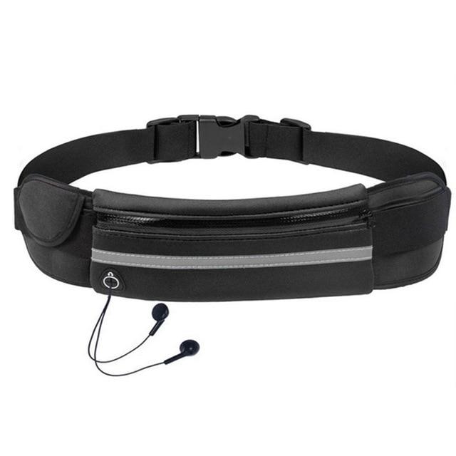 Lightweight Waterproof Fitness Waist Pack - Adjustable Running Belt for Active Lifestyle, Ideal for Jogging, Hiking, and Outdoor Activities