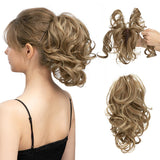Mira Curly Ponytail Hair Extension - Light Brown
