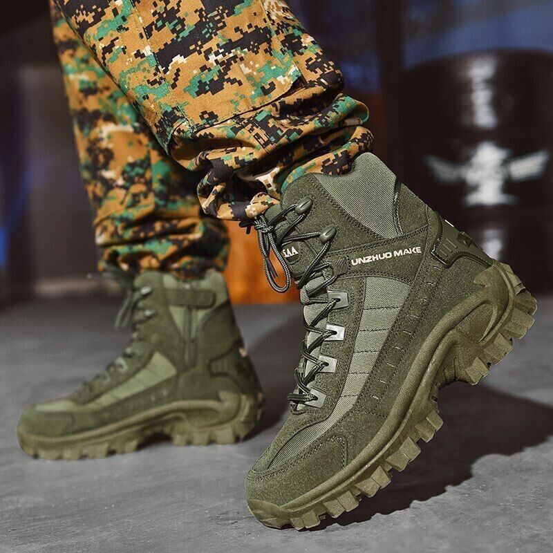 Waterproof Tactical Work Boots with Anti-Puncture Protection – TrailForce Tactical