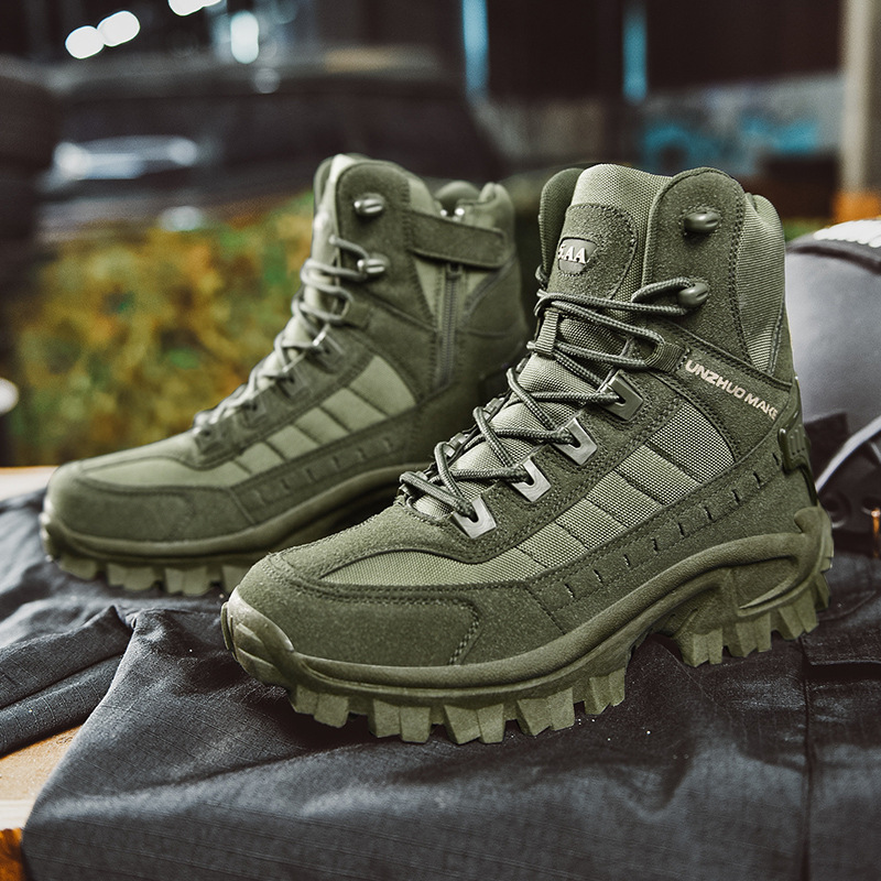 Waterproof Tactical Work Boots with Anti-Puncture Protection – TrailForce Tactical
