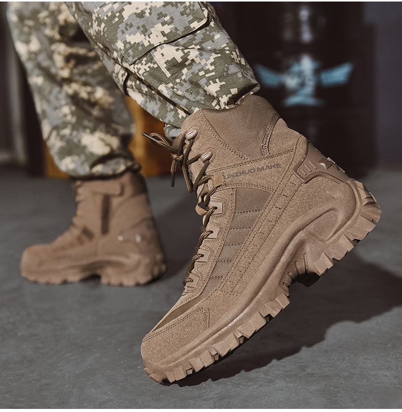 Waterproof Tactical Work Boots with Anti-Puncture Protection – TrailForce Tactical