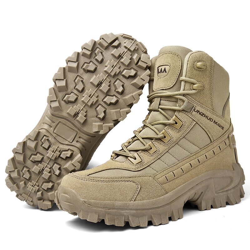 Waterproof Tactical Work Boots with Anti-Puncture Protection – TrailForce Tactical