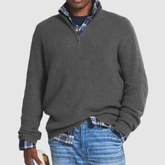 Jerry Business Casual Pullover with Zipper - Stylish & Comfortable Men's Sweater