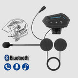 BT12 Motorcycle Helmet Bluetooth Headset – 32h Battery, Bluetooth 5.0 & Noise Cancellation