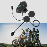 BT12 Motorcycle Helmet Bluetooth Headset – 32h Battery, Bluetooth 5.0 & Noise Cancellation
