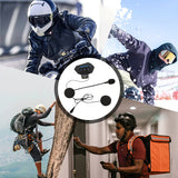 BT12 Motorcycle Helmet Bluetooth Headset – 32h Battery, Bluetooth 5.0 & Noise Cancellation