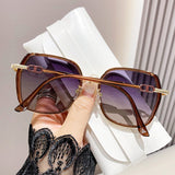 Oversized Polarized Sunglasses – UV Protection, 61mm Lens & Metal Frame