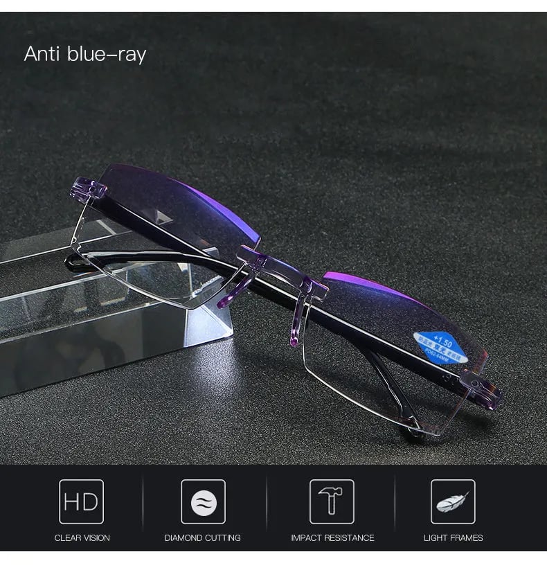 Gleitsichtbrille mit Blaulichtfilter und progressiven Gläsern