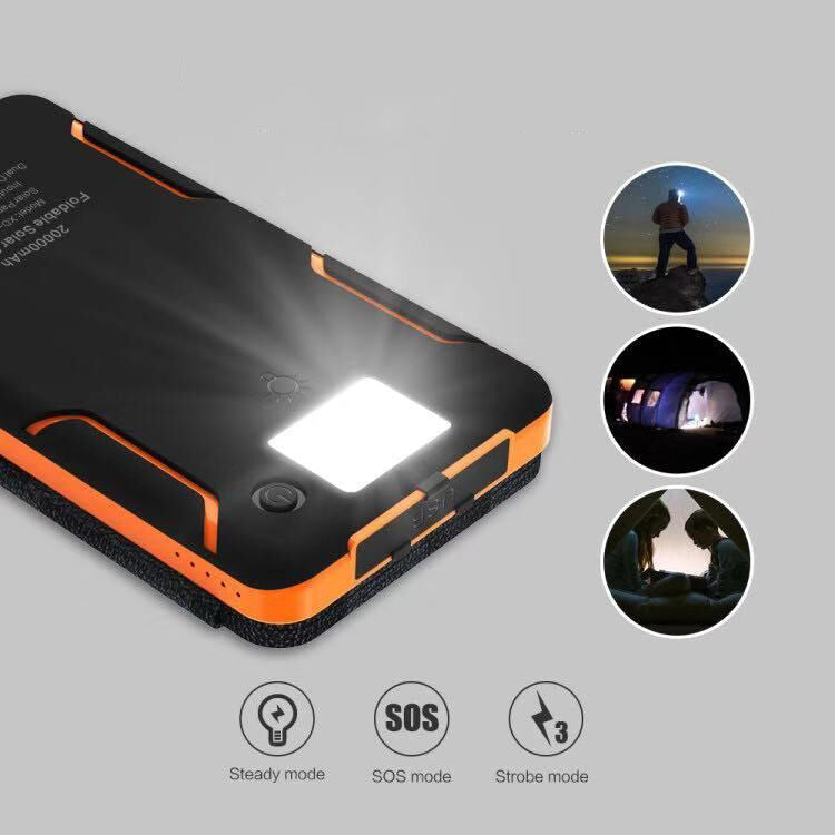 SunCore Solar Powerbank – 4 Panels, 3 USB Outputs