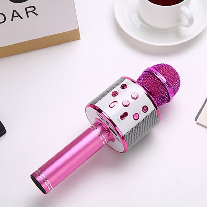 Wireless Karaoke Microphone – Bluetooth, 5W Stereo Speaker & 1200mAh Battery