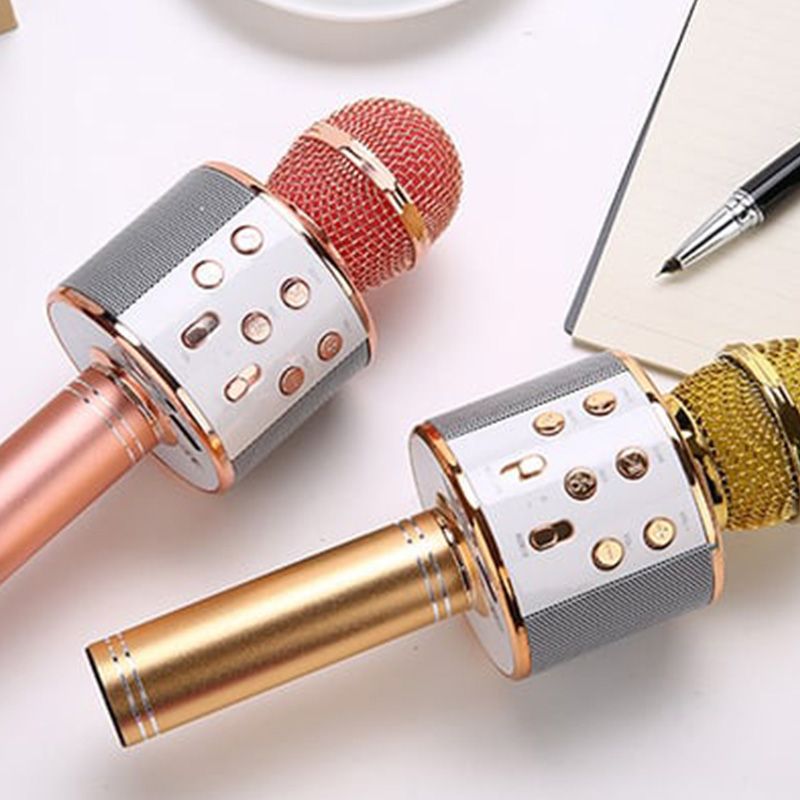 Wireless Karaoke Microphone – Bluetooth, 5W Stereo Speaker & 1200mAh Battery