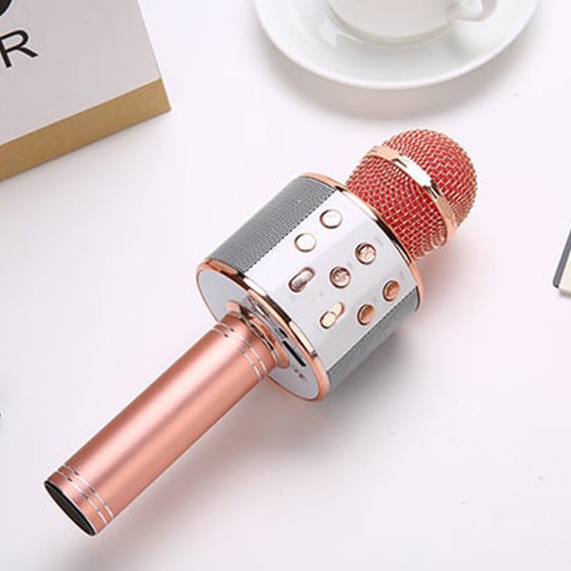 Wireless Karaoke Microphone – Bluetooth, 5W Stereo Speaker & 1200mAh Battery