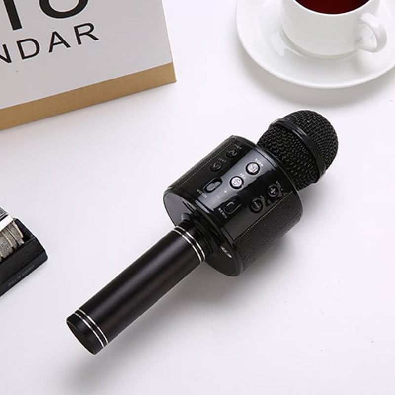 Wireless Karaoke Microphone – Bluetooth, 5W Stereo Speaker & 1200mAh Battery