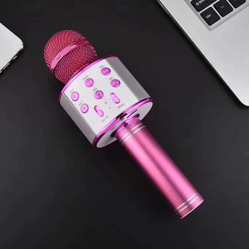Wireless Karaoke Microphone – Bluetooth, 5W Stereo Speaker & 1200mAh Battery