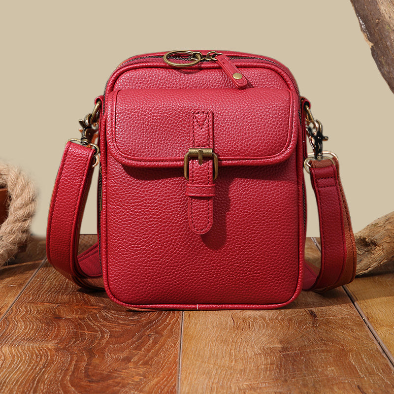 Vintage Mini Umhängetasche mit RFID-Schutz – Stilvolle und Sichere Crossbody-Tasche für Damen