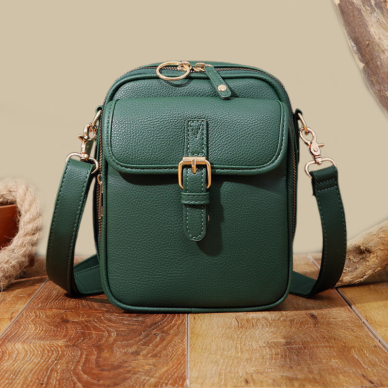 Vintage Mini Umhängetasche mit RFID-Schutz – Stilvolle und Sichere Crossbody-Tasche für Damen