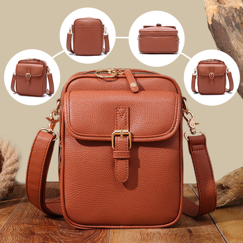 Vintage Mini Umhängetasche mit RFID-Schutz – Stilvolle und Sichere Crossbody-Tasche für Damen