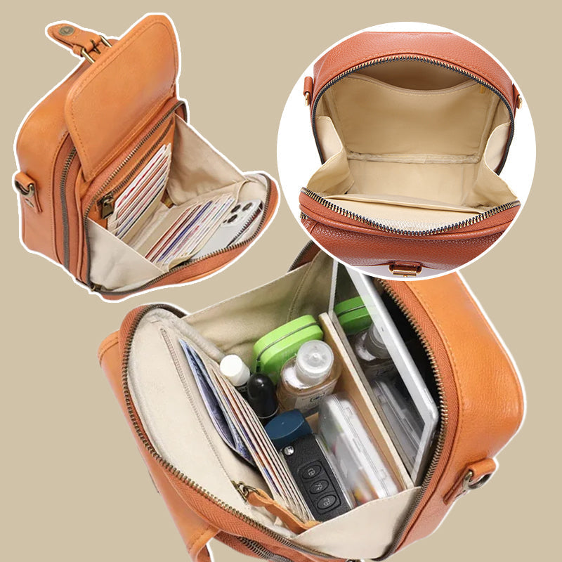 Vintage Mini Umhängetasche mit RFID-Schutz – Stilvolle und Sichere Crossbody-Tasche für Damen
