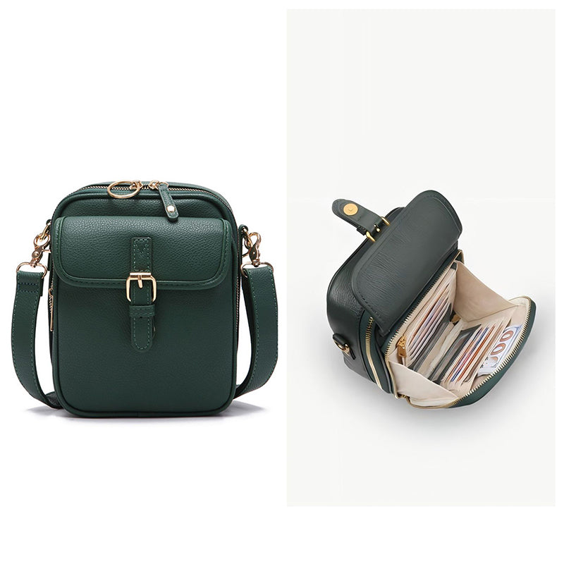 Vintage Mini Umhängetasche mit RFID-Schutz – Stilvolle und Sichere Crossbody-Tasche für Damen