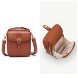 Vintage Mini Umhängetasche mit RFID-Schutz – Stilvolle und Sichere Crossbody-Tasche für Damen