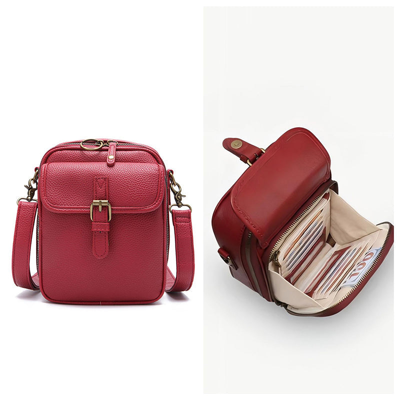 Vintage Mini Umhängetasche mit RFID-Schutz – Stilvolle und Sichere Crossbody-Tasche für Damen
