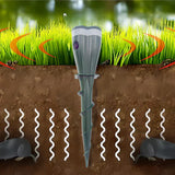 Solar Mole & Rodent Repellent Stake – Waterproof, Vibration Deterrent & 100ft Range
