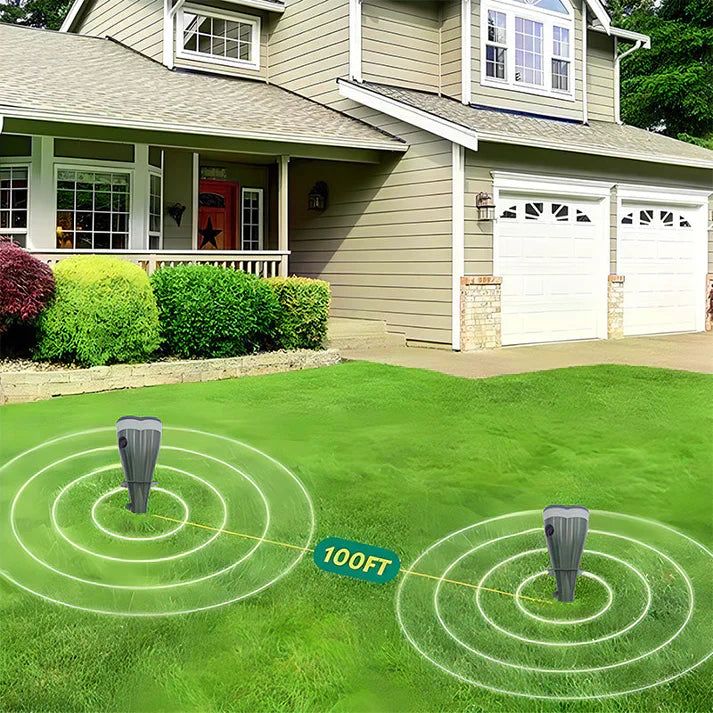 Solar Mole & Rodent Repellent Stake – Waterproof, Vibration Deterrent & 100ft Range