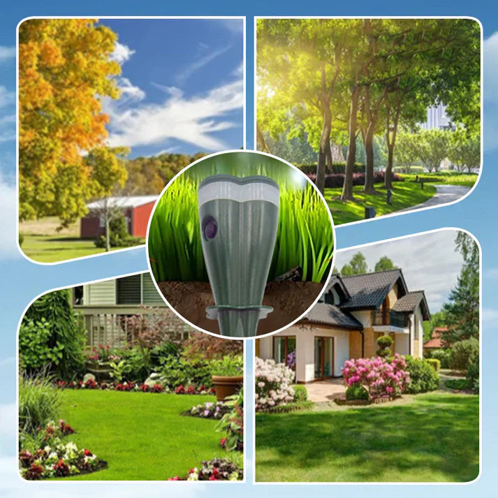 Solar Mole & Rodent Repellent Stake – Waterproof, Vibration Deterrent & 100ft Range