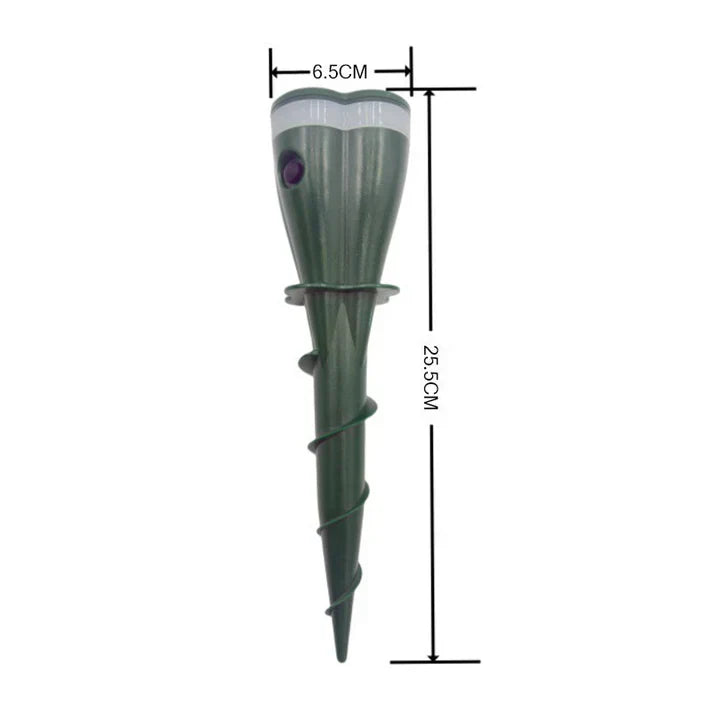 Solar Mole & Rodent Repellent Stake – Waterproof, Vibration Deterrent & 100ft Range