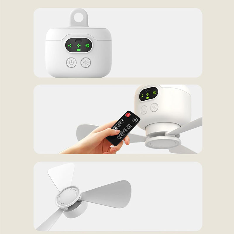 Ceiling Fan with LED Light and Remote Control