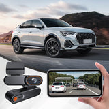 4G Dash Cam – Dual Front & Cabin Lens, 1080p HD, Night Vision & Remote Live View