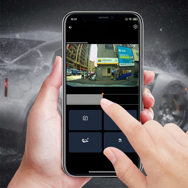 4G Dash Cam – Dual Front & Cabin Lens, 1080p HD, Night Vision & Remote Live View