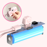 10000mAh Power Bank – Built-In Lightning & USB-C Cables, Compact Portable Charger