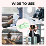 10000mAh Power Bank – Built-In Lightning & USB-C Cables, Compact Portable Charger