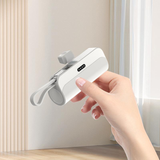 10000mAh Power Bank – Built-In Lightning & USB-C Cables, Compact Portable Charger
