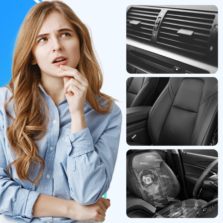 Car Headrest Fan – Dual Turbine, 3-Speed & 3000mAh Rechargeable