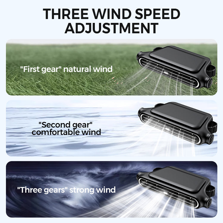 Car Headrest Fan – Dual Turbine, 3-Speed & 3000mAh Rechargeable