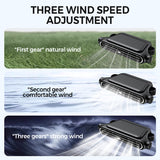 Car Headrest Fan – Dual Turbine, 3-Speed & 3000mAh Rechargeable