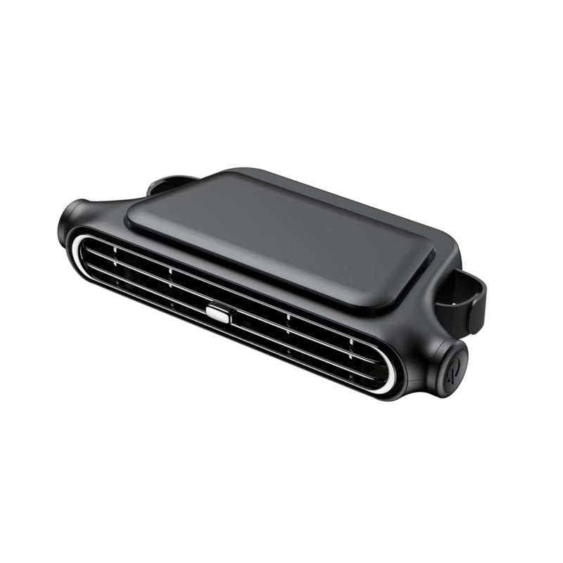 Car Headrest Fan – Dual Turbine, 3-Speed & 3000mAh Rechargeable