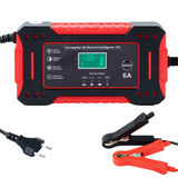 12V Car Battery Charger – 6A, LCD Display, Pulse Repair & 4–100Ah