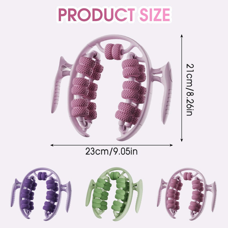 Enhanced Product Title: Ergonomic Leg Massage Roller with Stimulating Nodules for Deep Tissue Relief and Relaxation