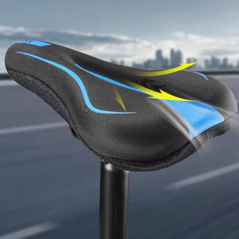 Bike Saddle Cover – Memory Foam & Silicone Gel, Waterproof Non-Slip