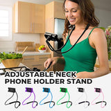 Adjustable Neck Phone Holder – Hands-Free, 60cm Flexible & EVA Foam Padding
