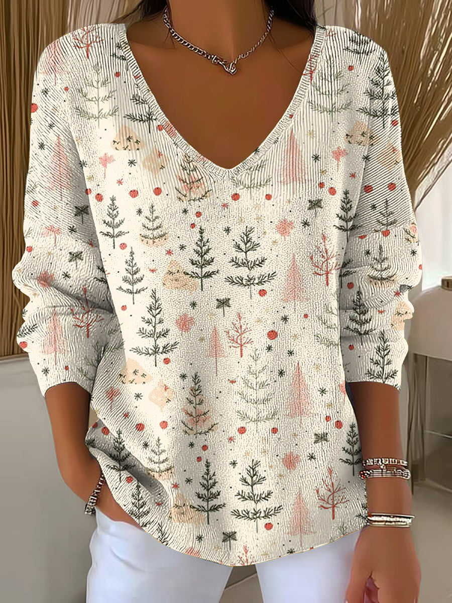 Enhanced Product Title: "Damen V-Ausschnitt Merry Christmas Print Ripp-Top - Festive Women's Ribbed Top for Holiday Cheer" 

This title includes relevant keywords while maintaining clarity and appeal for potential buyers.